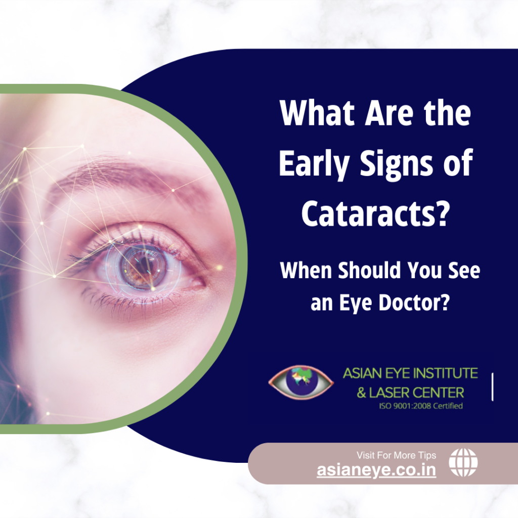 early signs of cataracts