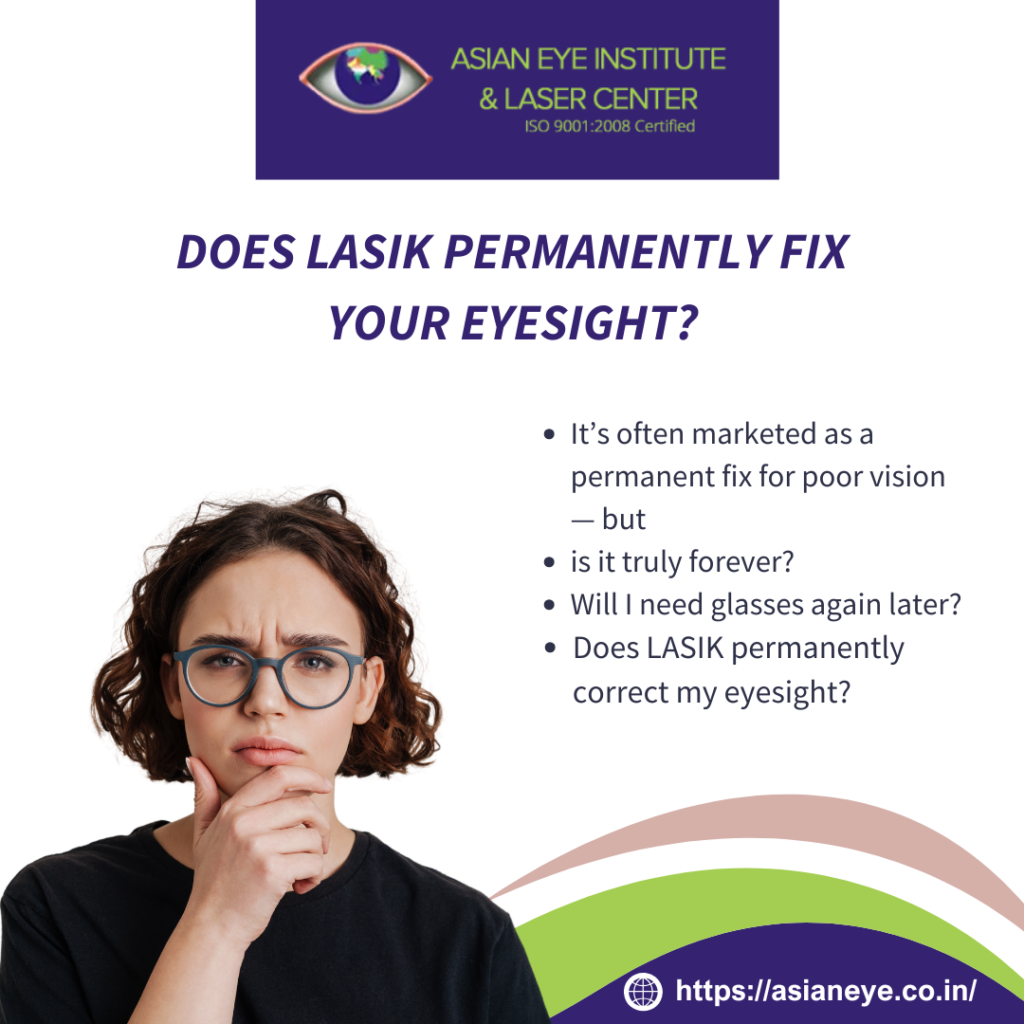 Lasik is permanent solution?